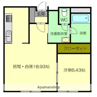 プレジール花園【301号室】の間取り