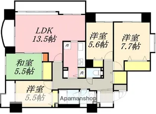 ニコルハイツ運河公園【201号室】の間取り