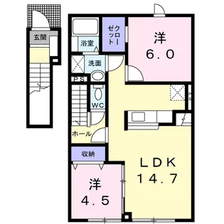 AERIE(エーリ)【2階】の間取り