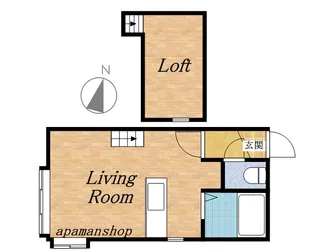 AMS長橋【201号室】の間取り