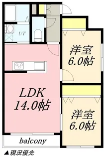 CUTE【305号室】の間取り