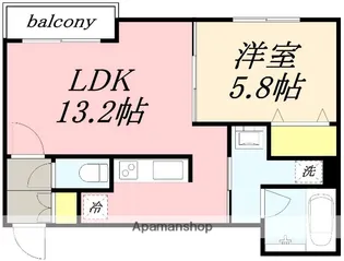キャナルウエスト小樽【1階】の間取り