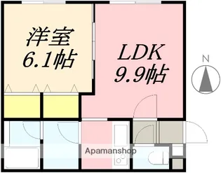AGRECONCHESSE (アグレコンシェス)【305号室】の間取り