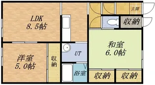 リラックス桂岡【0103号室】の間取り