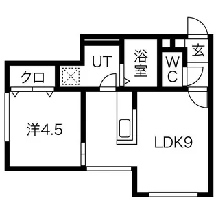 アンデス富岡【103号室】の間取り