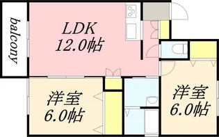 船浜フラット【1階】の間取り