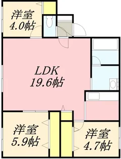 LOTUS WEST【2階】の間取り