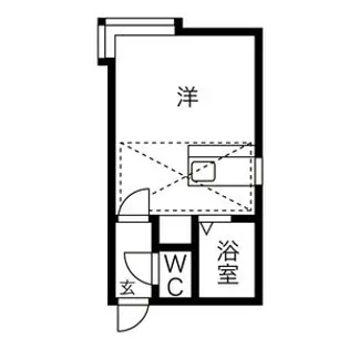 1Rの間取り画像