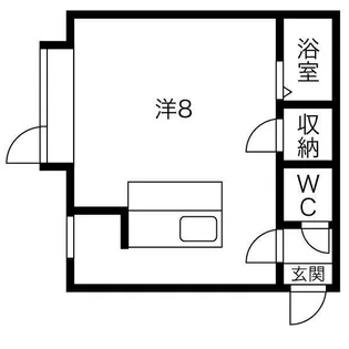 AMSマリーンコート【105号室】の間取り