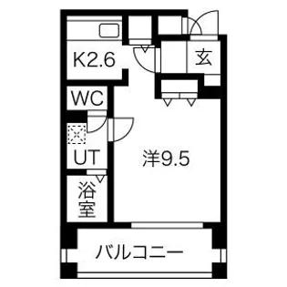 オタルベイサイドシティ7棟【109号室】の間取り