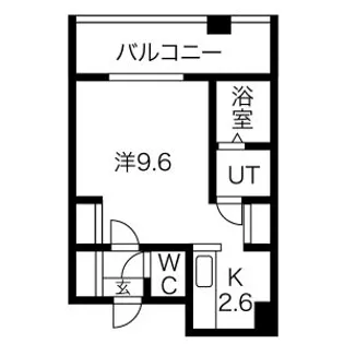 オタルベイサイドシティ8棟【805号室】の間取り
