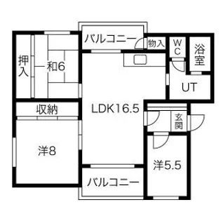 サクラアパートメント【601号室】の間取り