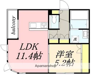 デイジー朝里3丁目【305号室】の間取り