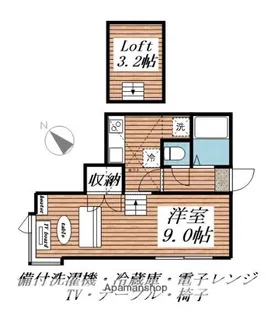 1Kの間取り画像