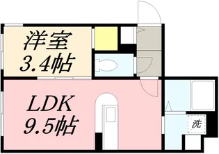 リーサ小樽【106号室】の間取り