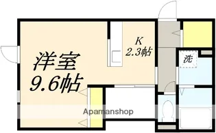 PRAHA(プラハ)【203号室】の間取り