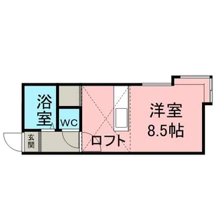 AMS緑A棟【0106号室】の間取り