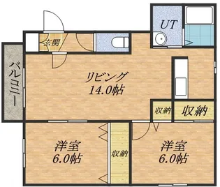 M・GRANGE【0402号室】の間取り