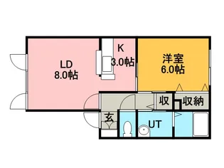 ウェルヴィラ桂岡【0203号室】の間取り