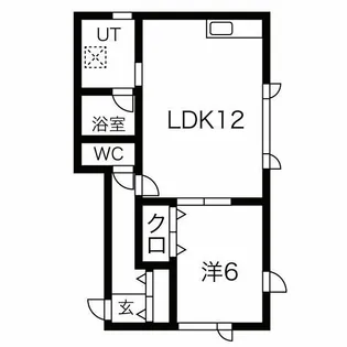 グレートフル【1階】の間取り