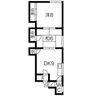 荒井アパート【202号室】の間取り