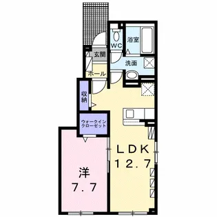 メアヌイ【1階】の間取り