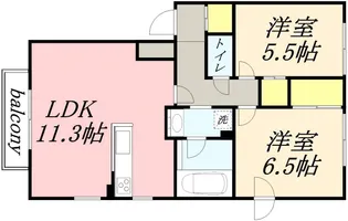 クレアーレⅡ【0301号室】の間取り