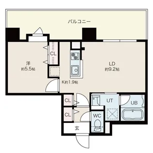 BIBOタワー小樽【6階】の間取り
