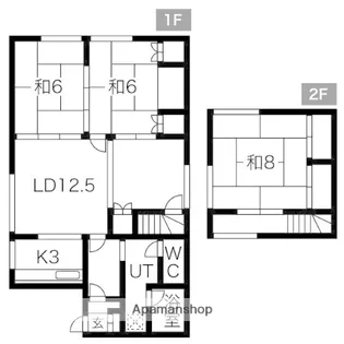 北海道余市郡余市町入舟町【一戸建】の間取り