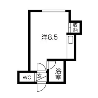 商大アビタシオン【2-C号室】の間取り