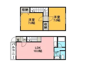 サンヒルズアイA棟【1階】の間取り
