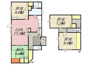 北海道小樽市オタモイ1丁目【一戸建】の間取り