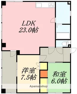 祝津1丁目 一棟二戸【2F号室】の間取り