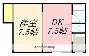 宮アパートⅠ【202号室】の間取り