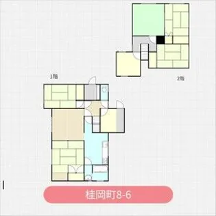 北海道小樽市桂岡町【一戸建】の間取り
