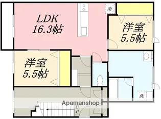 ラ・ルーナとまり【103号室】の間取り