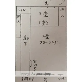 すずらん荘A棟【A号室】の間取り
