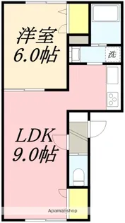 Shapani【101号室】の間取り