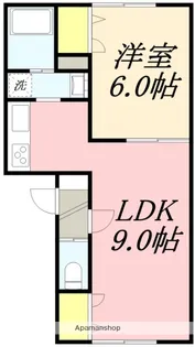 Shapani【202号室】の間取り