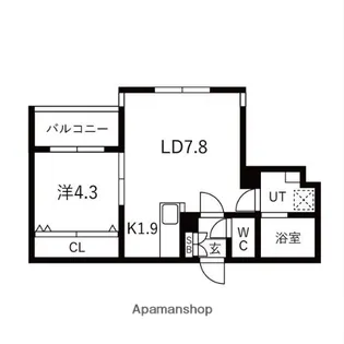 ULUHATUTERRACE【202号室】の間取り