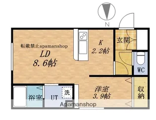 SKYPIEA(スカイピア)【203号室】の間取り