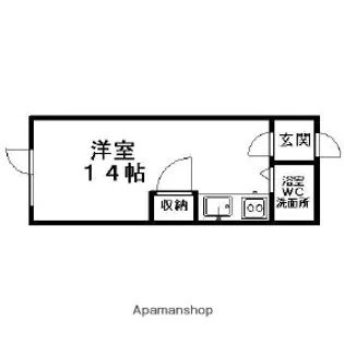 ファインヒル最上【103号室】の間取り