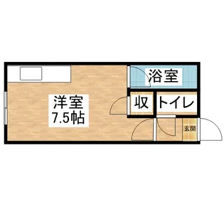 ハイツ大正庵Ⅱ【401号室】の間取り