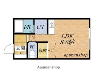 メゾン石岡【201号室】の間取り