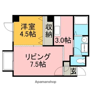 ミルチ【402号室】の間取り