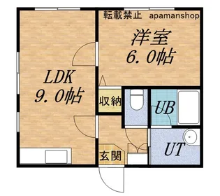 シャインズヒル【101号室】の間取り