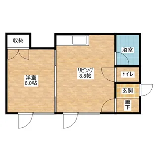 コットンハウス【104号室】の間取り