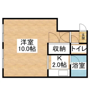 ひまわりコーポ【202号室】の間取り
