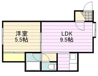 SCーFLAT月寒東【203号室】の間取り