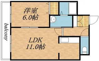 ティアラ豊平第二【703号室】の間取り